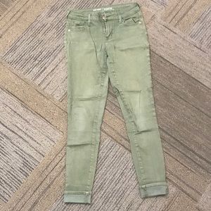 Old navy green rockstar jeans